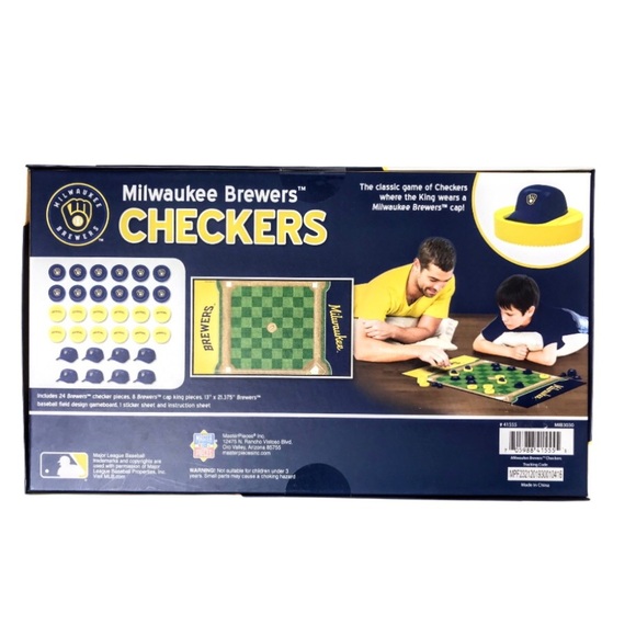 NWT Milwaukee Brewers Checkers Game - Picture 4 of 8